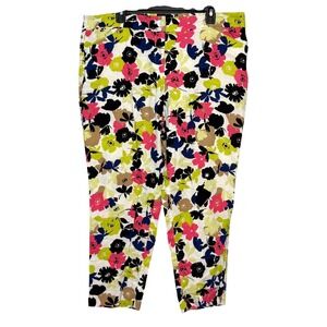 Jones New York Cottagecore Linen Pants Women Size 16 Parisian Chic Coastal Chic